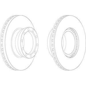 спирачен диск FERODO FCR146A 
