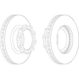 спирачен диск FERODO FCR147A 