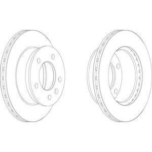 спирачен диск FERODO FCR153A 