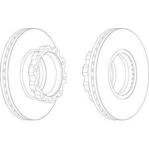 спирачен диск FERODO FCR160A 