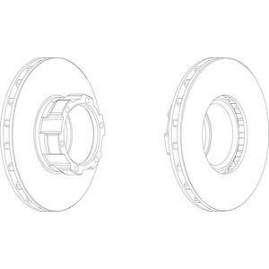 спирачен диск FERODO FCR162A 