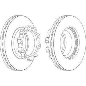 спирачен диск FERODO FCR170A 