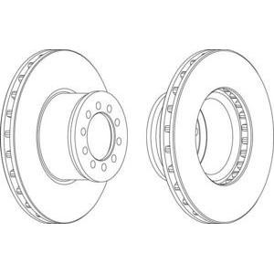 спирачен диск FERODO FCR186A