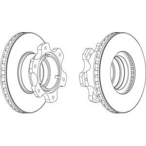спирачен диск FERODO FCR208A 