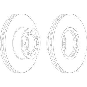 спирачен диск FERODO FCR214A