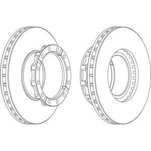 спирачен диск FERODO FCR254A