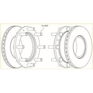 спирачен диск FERODO FCR308A