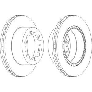 спирачен диск FERODO FCR312A 