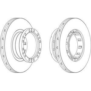 спирачен диск FERODO FCR318A