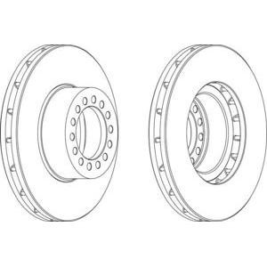 спирачен диск FERODO FCR319A