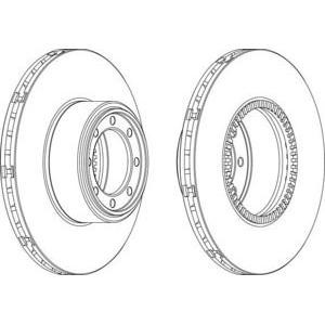 спирачен диск FERODO FCR321A