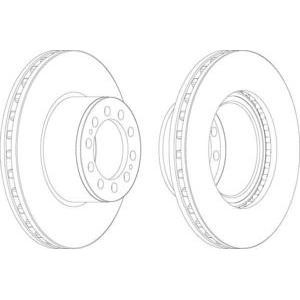 спирачен диск FERODO FCR323A