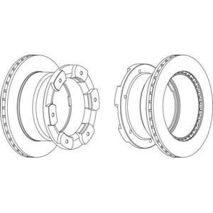 спирачен диск FERODO FCR332A