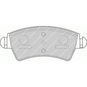 накладки FERODO FDB1599 