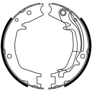 комплект спирачна челюст, ръчна спирачка FERODO FSB4131 