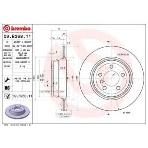 спирачен диск BREMBO 09.B268.11
