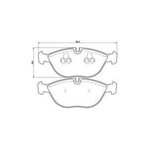 накладки BREMBO P 06 019