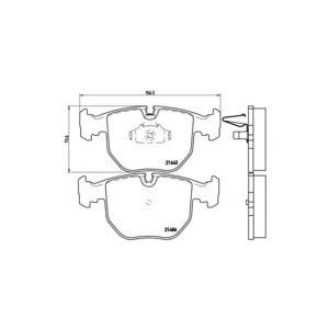 накладки BREMBO P 06 021 