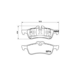 накладки BREMBO P 06 032