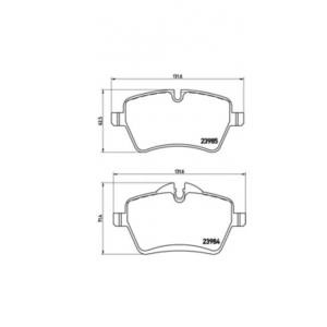 накладки BREMBO P 06 051 