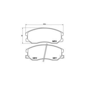 накладки BREMBO P 10 003 