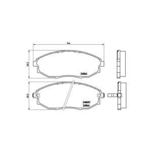 накладки BREMBO P 10 007 