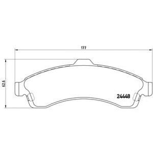 накладки BREMBO P 10 009
