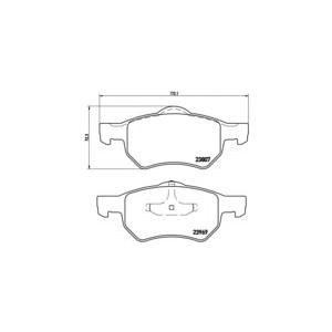 накладки BREMBO P 11 013 