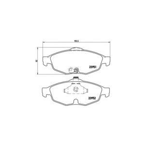 накладки BREMBO P 11 016 