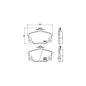 накладки BREMBO P 23 017 