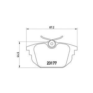 накладки BREMBO P 23 026 