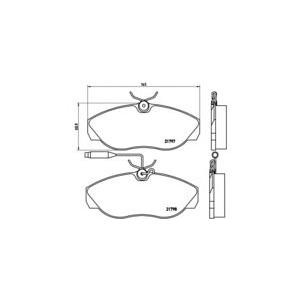 накладки BREMBO P 23 068 