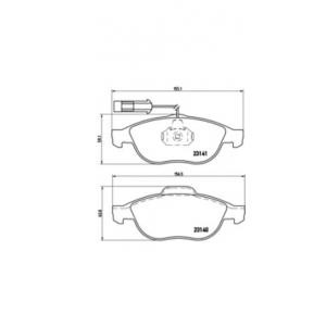 накладки BREMBO P 23 075 