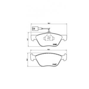 накладки BREMBO P 23 077 