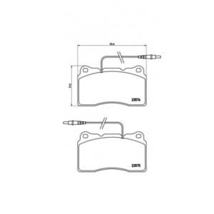 накладки BREMBO P 23 082 