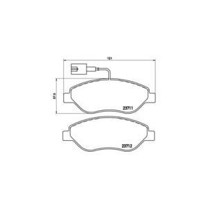 накладки BREMBO P 23 086 