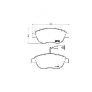 накладки BREMBO P 23 087