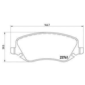 накладки BREMBO P 23 088
