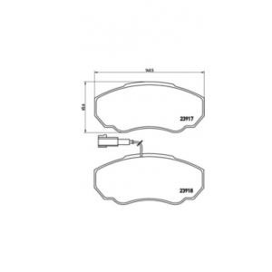 накладки BREMBO P 23 091