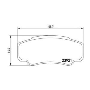 накладки BREMBO P 23 093