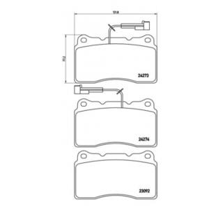 накладки BREMBO P 23 098