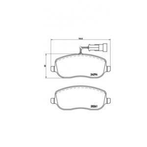 накладки BREMBO P 23 100