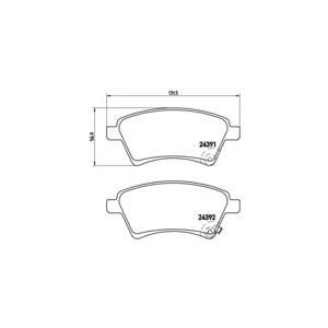 накладки BREMBO P 23 105 