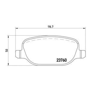 накладки BREMBO P 23 109