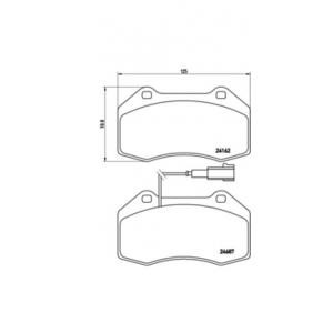 накладки BREMBO P 23 117
