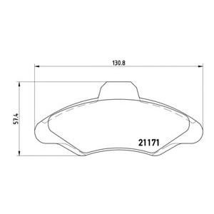 накладки BREMBO P 24 029 