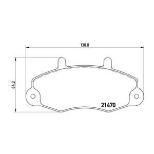 накладки BREMBO P 24 032 