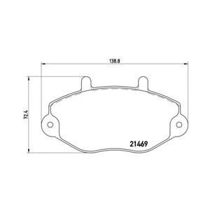 накладки BREMBO P 24 033 