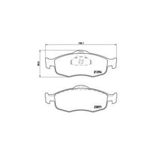 накладки BREMBO P 24 037 