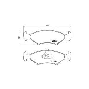 накладки BREMBO P 24 043 